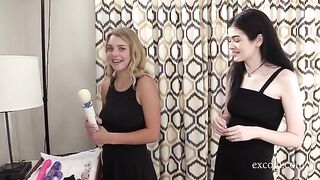 Exploited College Girls Gabbie Carter And Nikki Threesome | Casting – T81