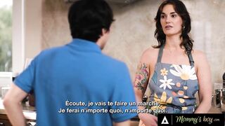 MOMMY’S BOY – MILF Siri Dahl Caught Naked In The Kitchen! Stepson Banged Her Hard! FRENCH SUBTITLES