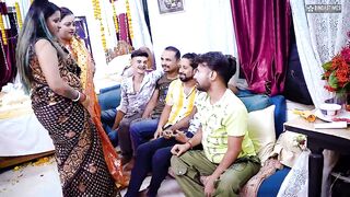 Desi Horny Step Mom Teaches Her Step Daughter How to Fuck for Very 1st Time with Desi Style GangBang Full Movie