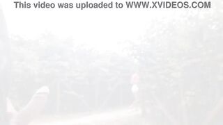 Handjob for a slut who was passing by in public!