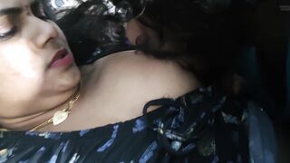 Vaishnavy’s boobs suck in night by Sharun Raj, Bedroom romance, Mallu couple hot boobs suck, Hot wife boobs suck in night